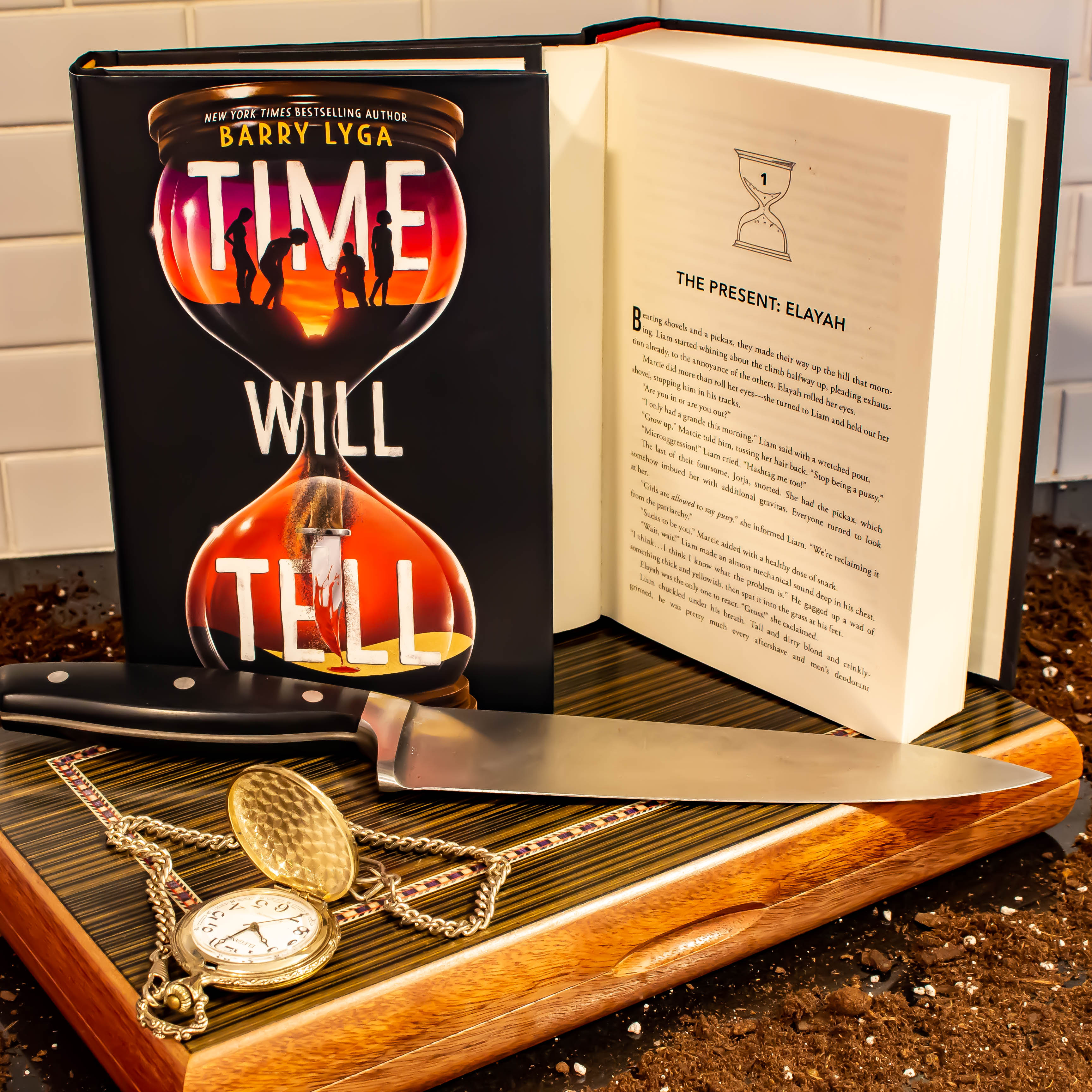 Instagram image of book cover for 'Time Will Tell' by Barry Lyga