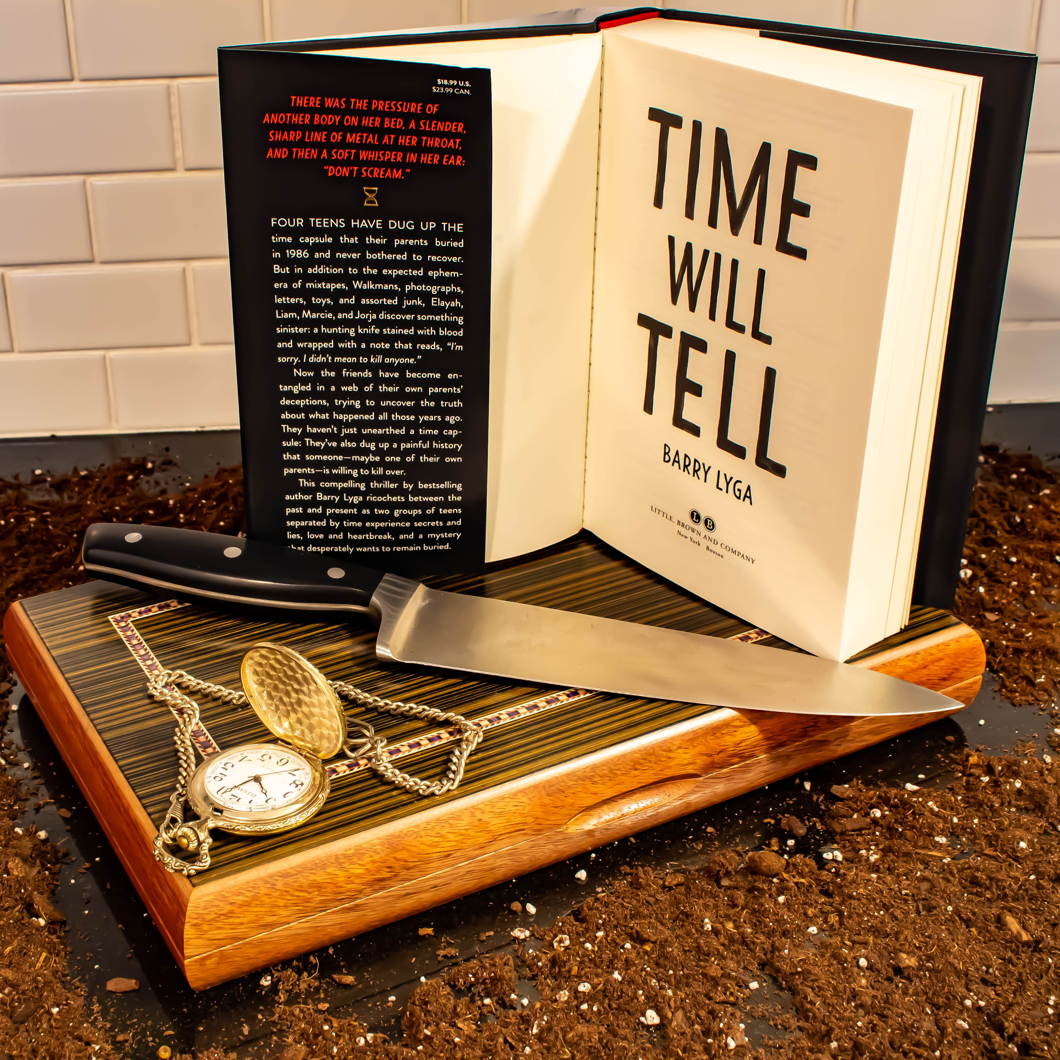 Instagram image of book cover for 'Time Will Tell' by Barry Lyga