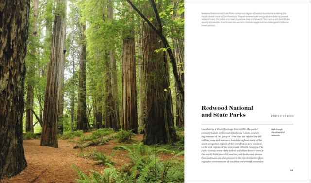 Two Page spread from Our Natural World Hermitage featuring Redwood National and State Parks
