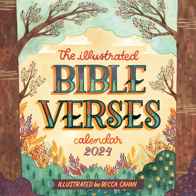 The Illustrated Bible Verses Wall Calendar 2024