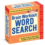Brain Workout Word Search Page-A-Day Calendar 2024