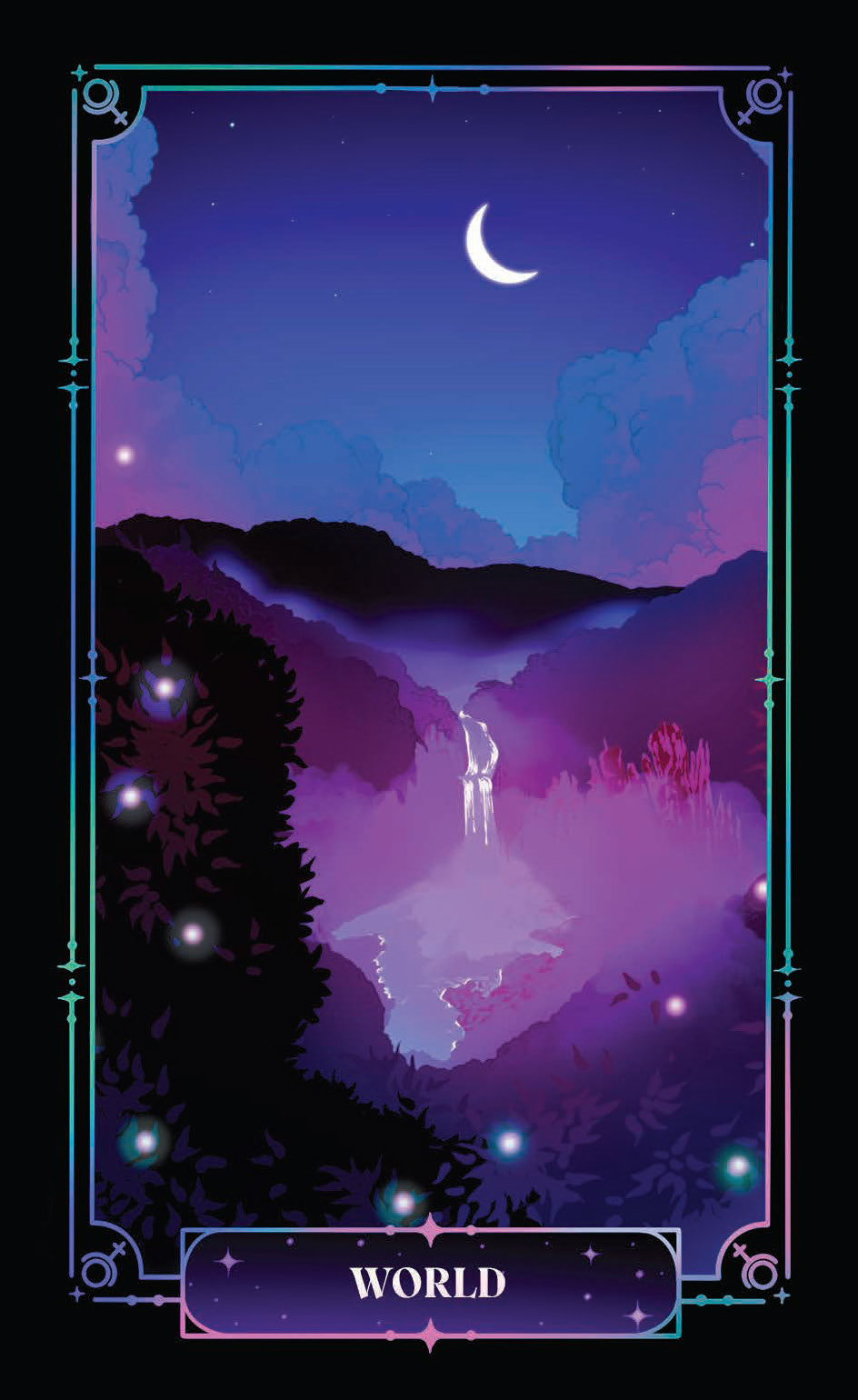 Image of the World card from the Oracle of Pluto deck