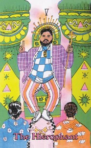 The Hierophant card from "Queer Tarot"