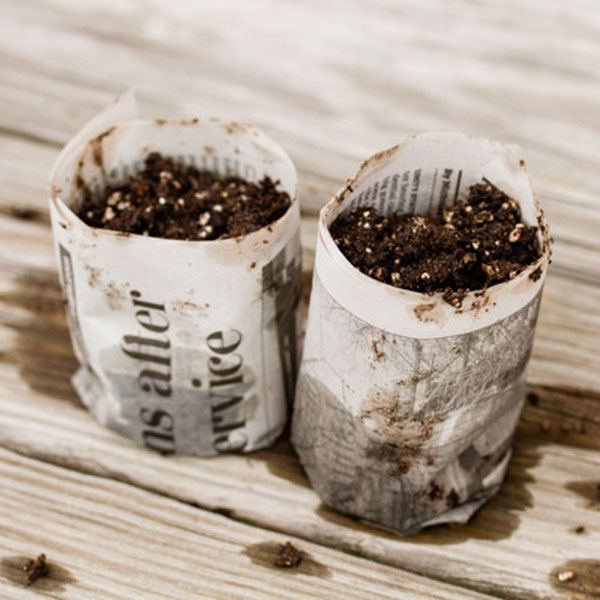 How to Make Newspaper Pots