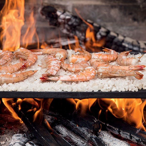 Salt Roasted Shrimp - six-recipes-for-a-fathers-day-cookout. Photo © Keller + Keller Photography, excerpted from Cooking with Fire