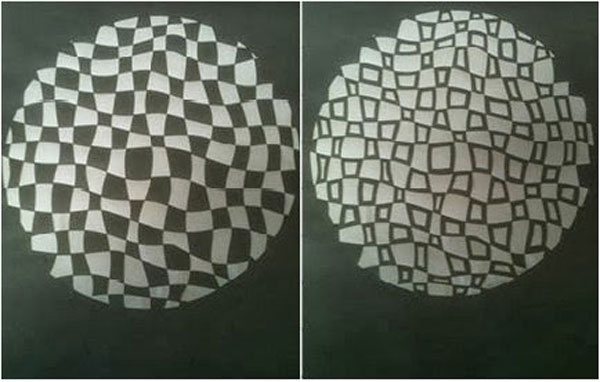 Process shots of a weaving for the Morgan Conservatory of Art.