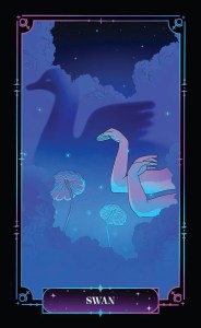 The Swan card from "Oracle of Pluto: A 55-Card Exploration of the Undiscovered Self"
