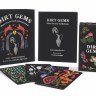 Image of "Dirt Gems" box, guidebook, card box, and a few cards