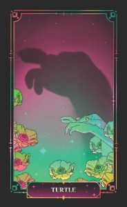 The Turtle card from the "Oracle of Pluto" deck