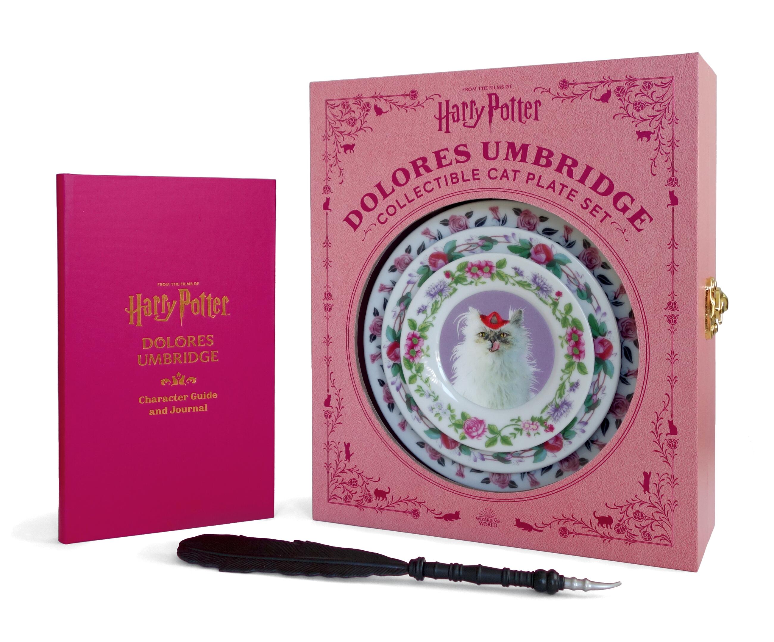 Harry Potter: Dolores Umbridge Collectible Cat Plate Set by Donald