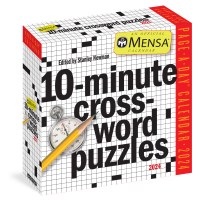 Mensa® 10-Minute Crossword Puzzles Page-A-Day Calendar 2024