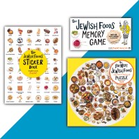 The 100 Most Jewish Foods Gift Set: Game, Puzzle, and Sticker Book