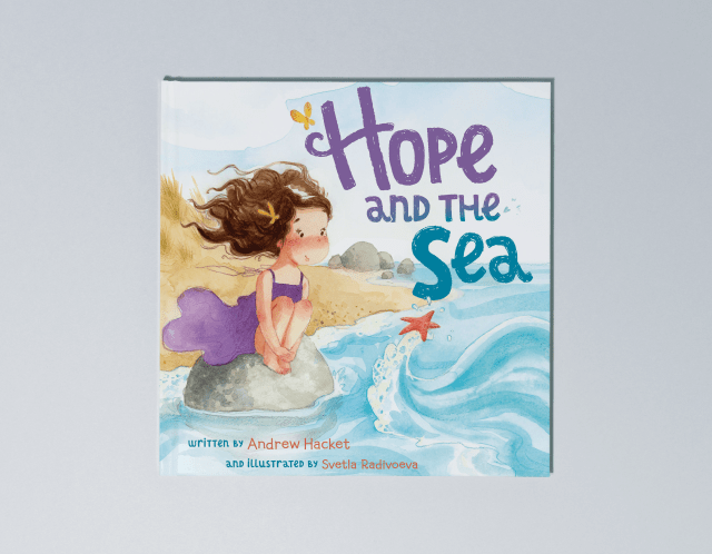 3D cover image of children's picture book titled Hope and the Sea