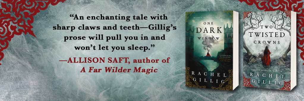 “An enchanting tale with sharp claws and teeth—Gillig’s prose will pull you in and won’t let you sleep. Pulse-pounding, darkly whimsical, and aglow with treacherous magic, One Dark Window is everything I love in fantasy and more.” —Allison Saft, author of A Far Wilder Magic