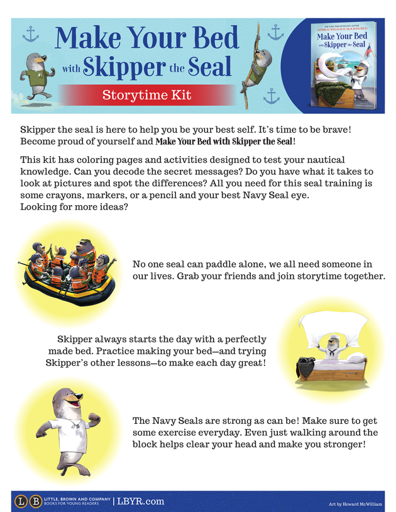 Make Your Bed with Skipper the Seal Storytime Kit