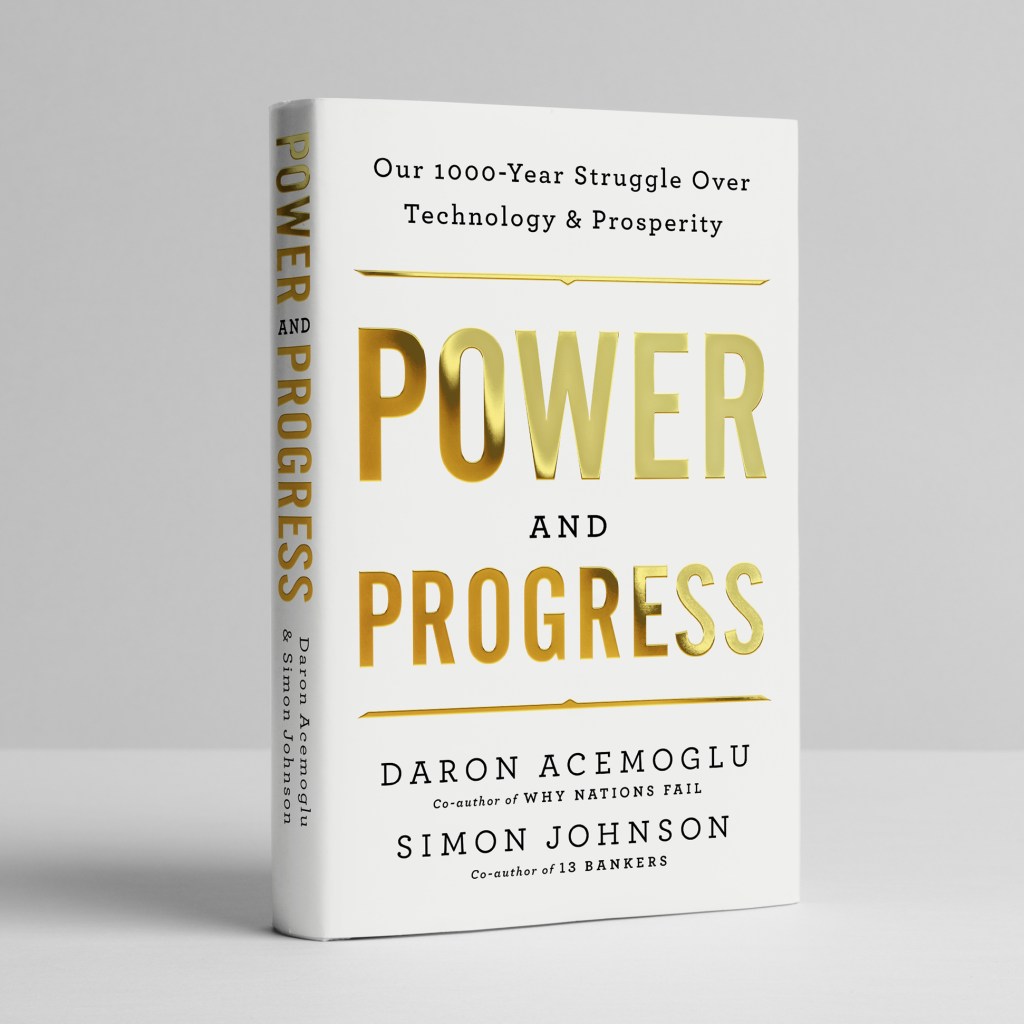 Book mockup of Power and Progress