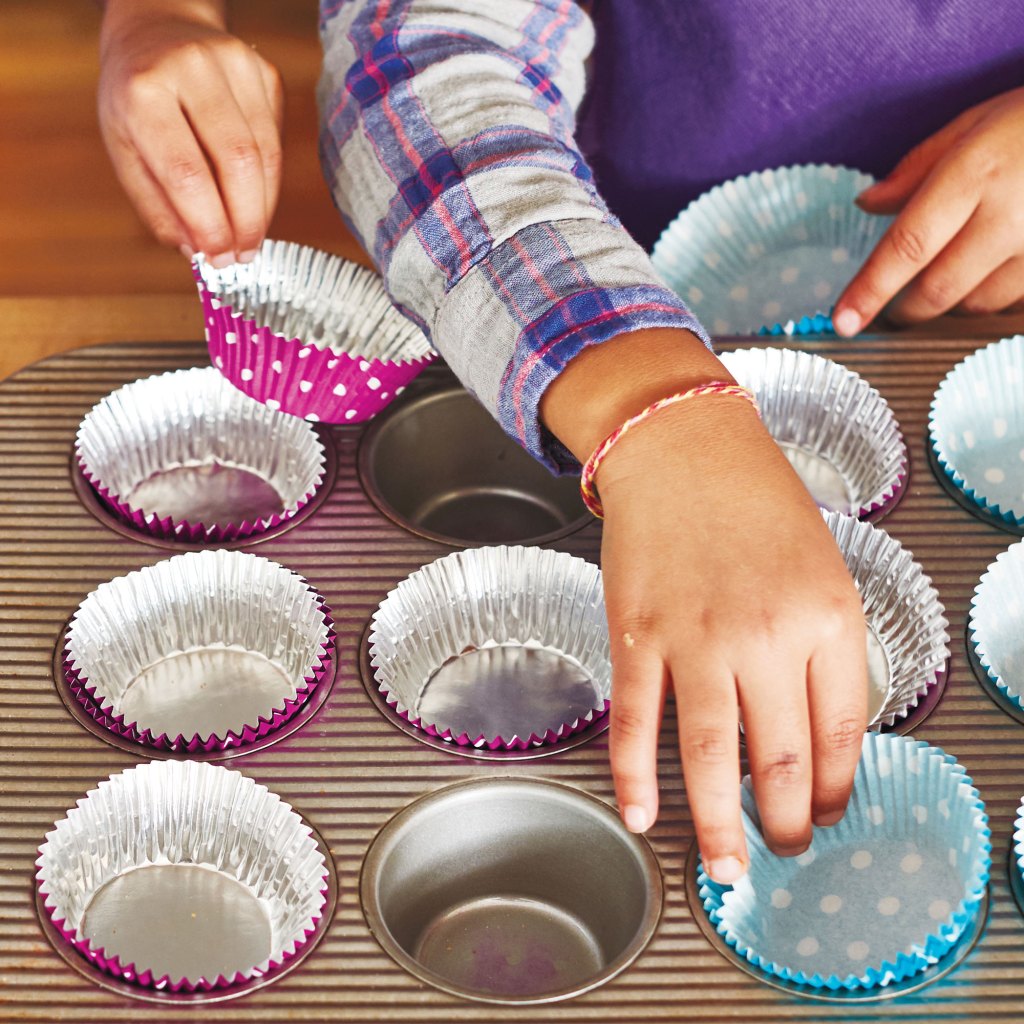 12-cup muffin pans with paper liners