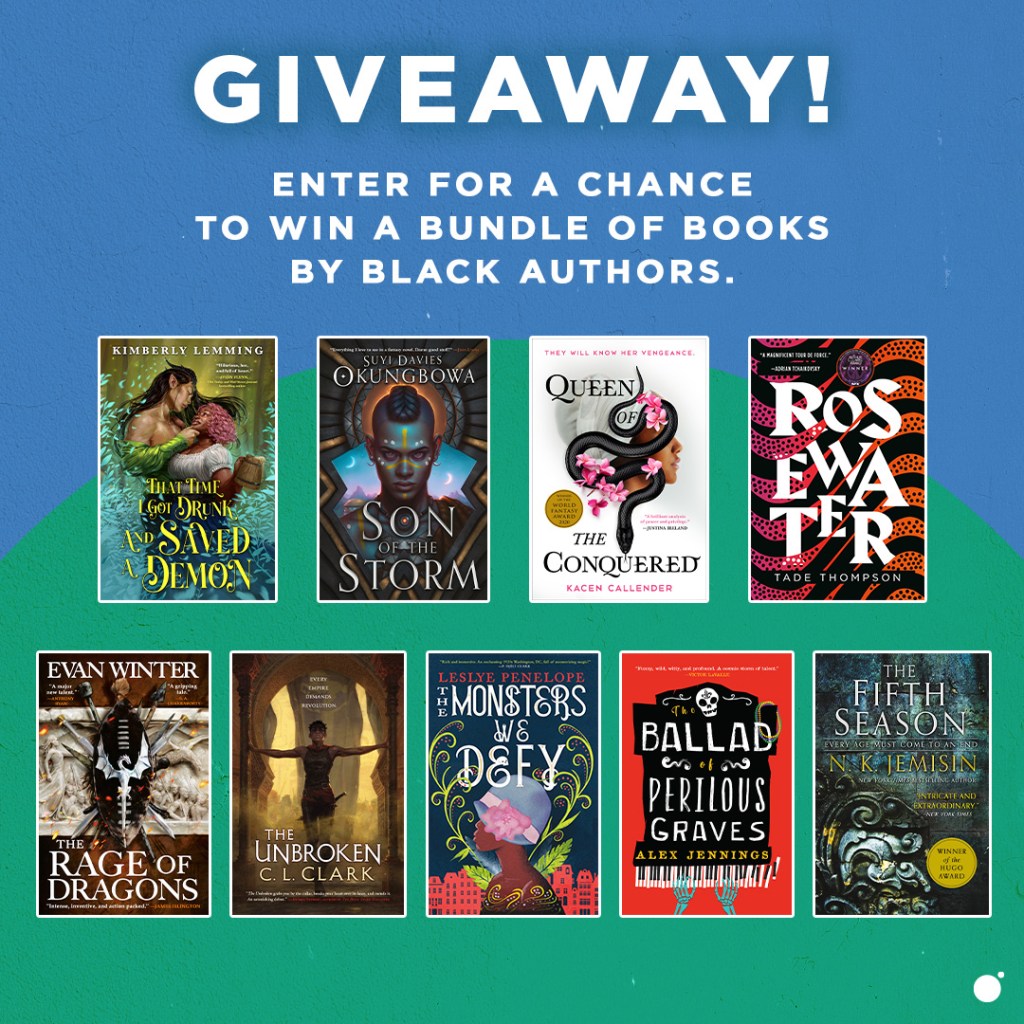 Giveaway! Enter for a chance to win a bundle of books by Black authors.