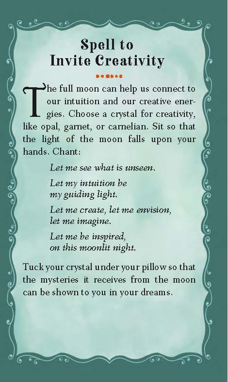 The Spell to Invite Creativity card from “The Junior Witch’s Spell Deck”