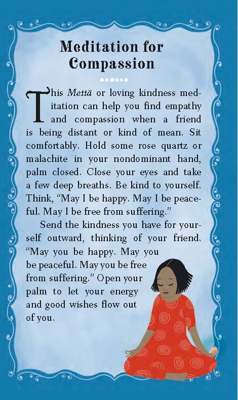 The Meditation for Compassion card from “The Junior Witch’s Spell Deck”