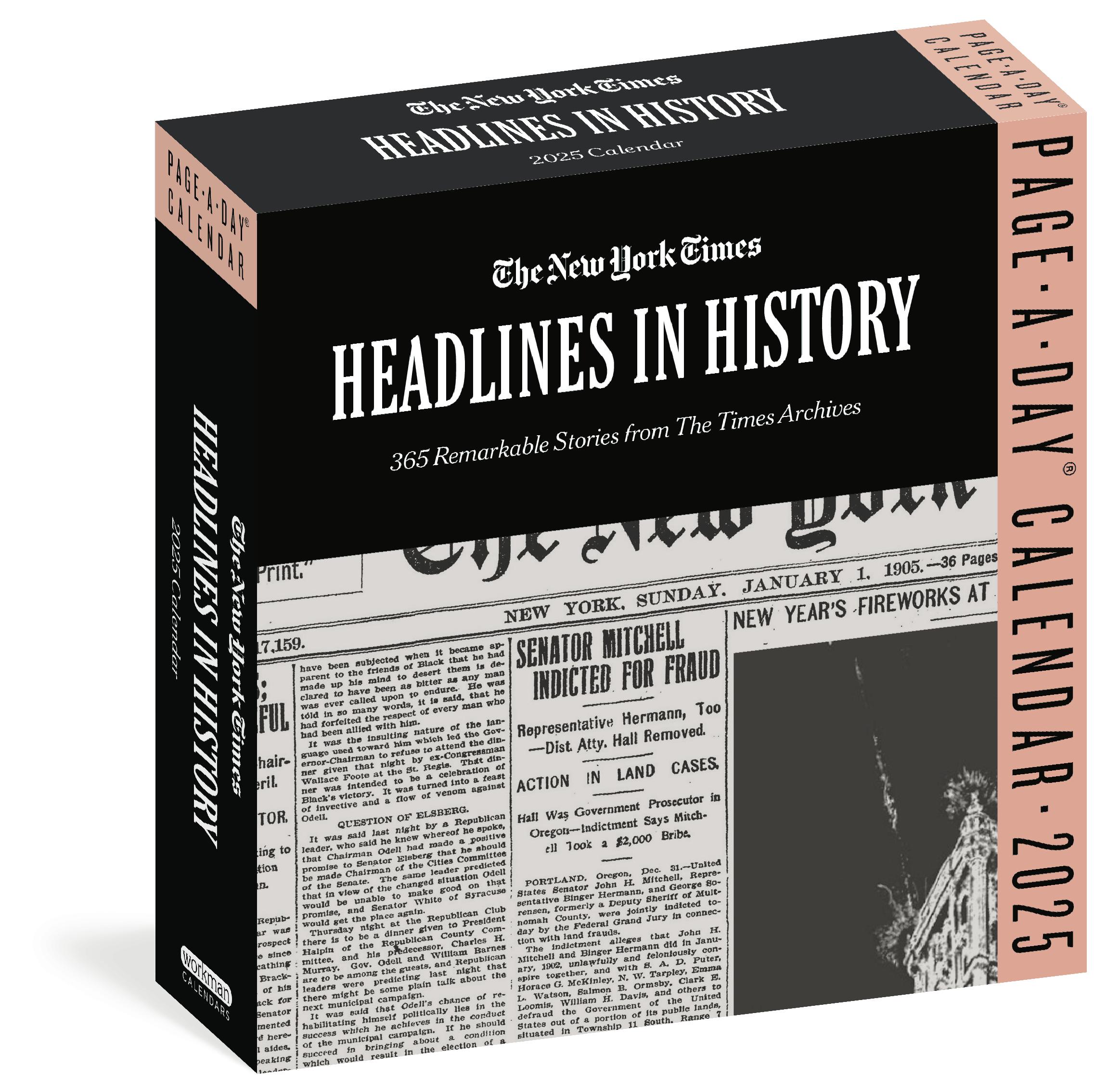 The New York Times Headlines in History Page-A-Day® Calendar 2025 by The  New York Times | Hachette Book Group