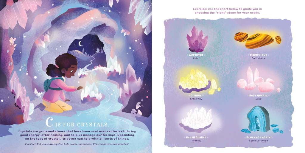 C is for Crystals spread from "M is for Mystical."