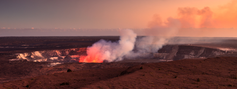 Active crater at Hawaii National Park