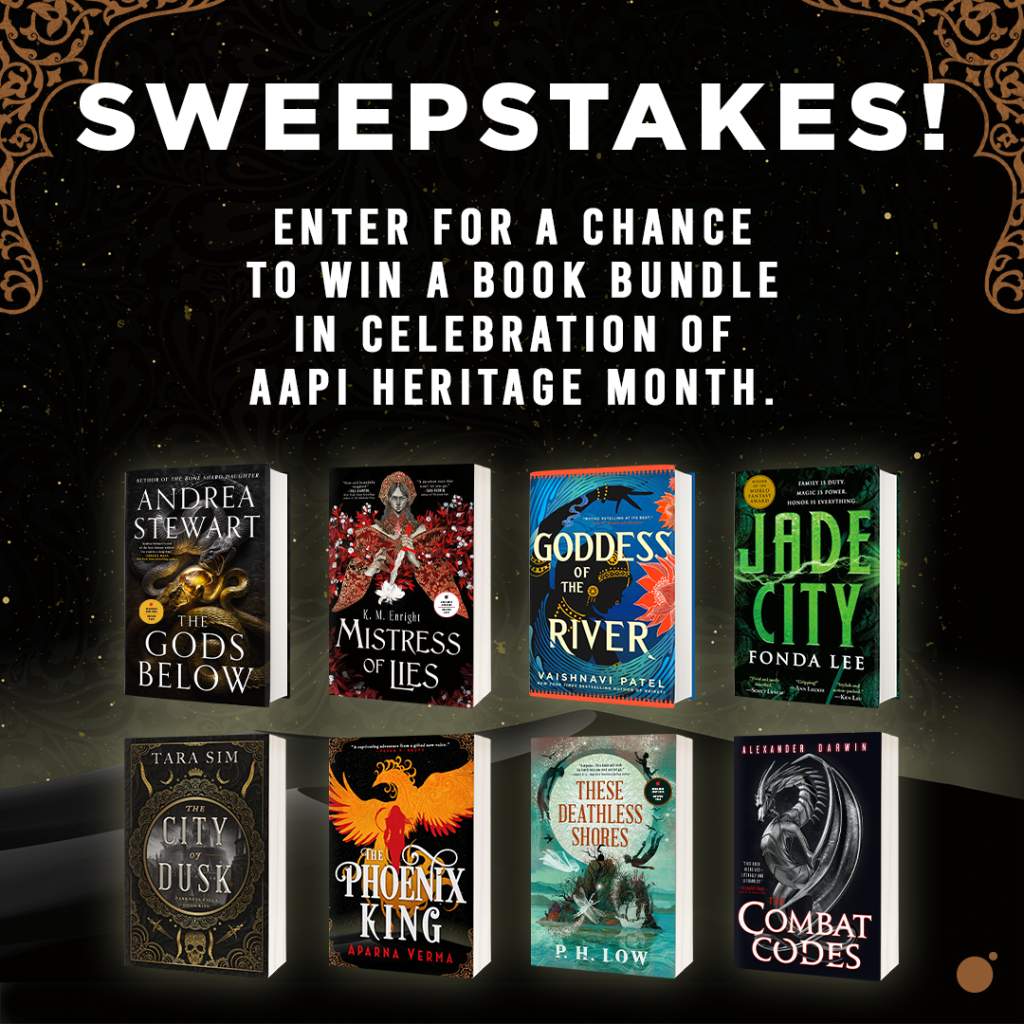 Sweepstakes! Enter for a chance to win a book bundle in celebration of AAPI Heritage Month.