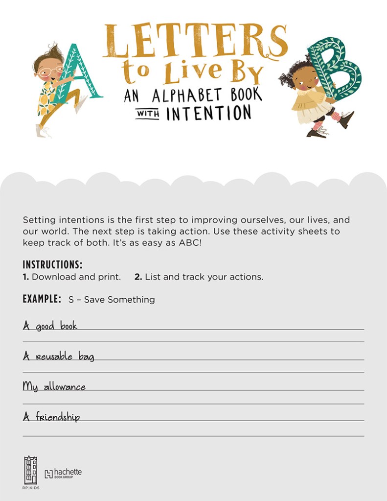 Letters to Live by Activity Pack