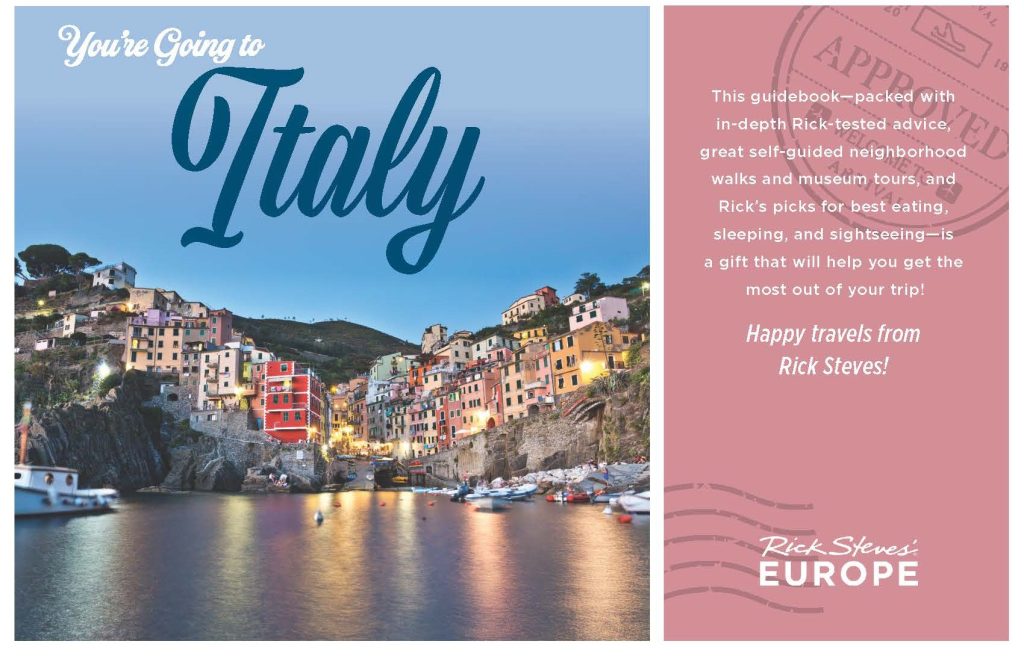 Holiday card featuring Italy