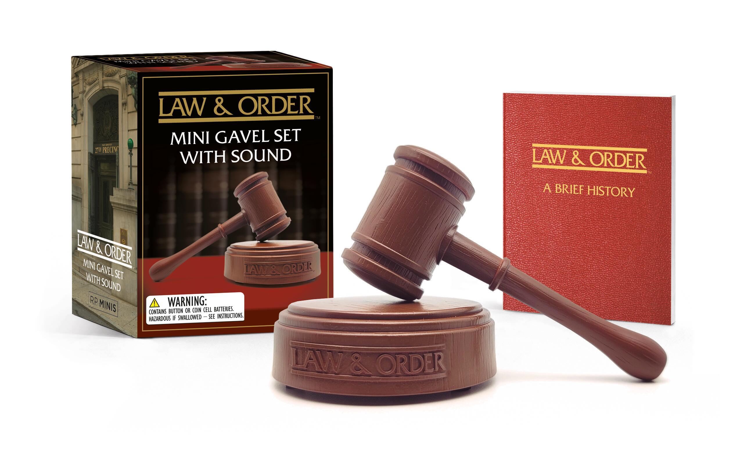 Law & Order: Mini Gavel Set with Sound by Chip Carter | Hachette Book Group