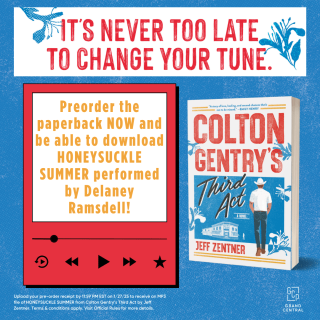Preorder the paperback of COLTON GENTRY'S THIRD ACT and upload