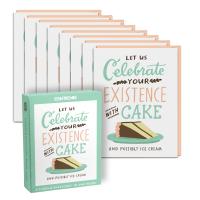 Celebrate With Cake Birthday Cards (Box of 8 Birthday Cards With Envelopes)