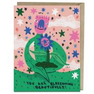 Blossoming Beautifully Encouragement Card