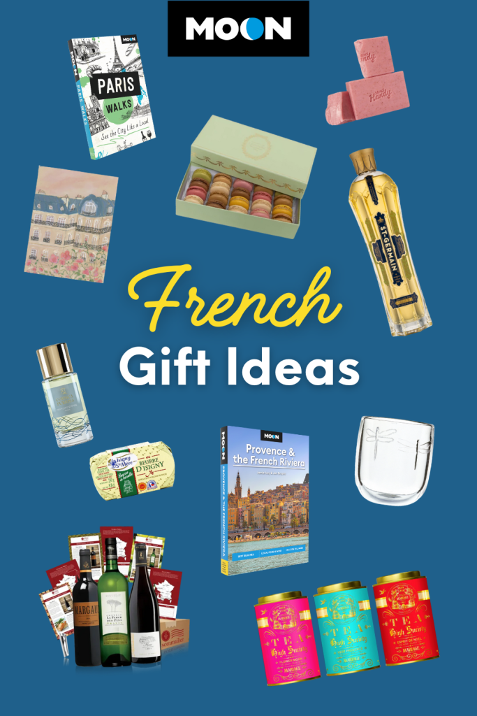 colorful pin graphic with images of gifts scattered around the heading title