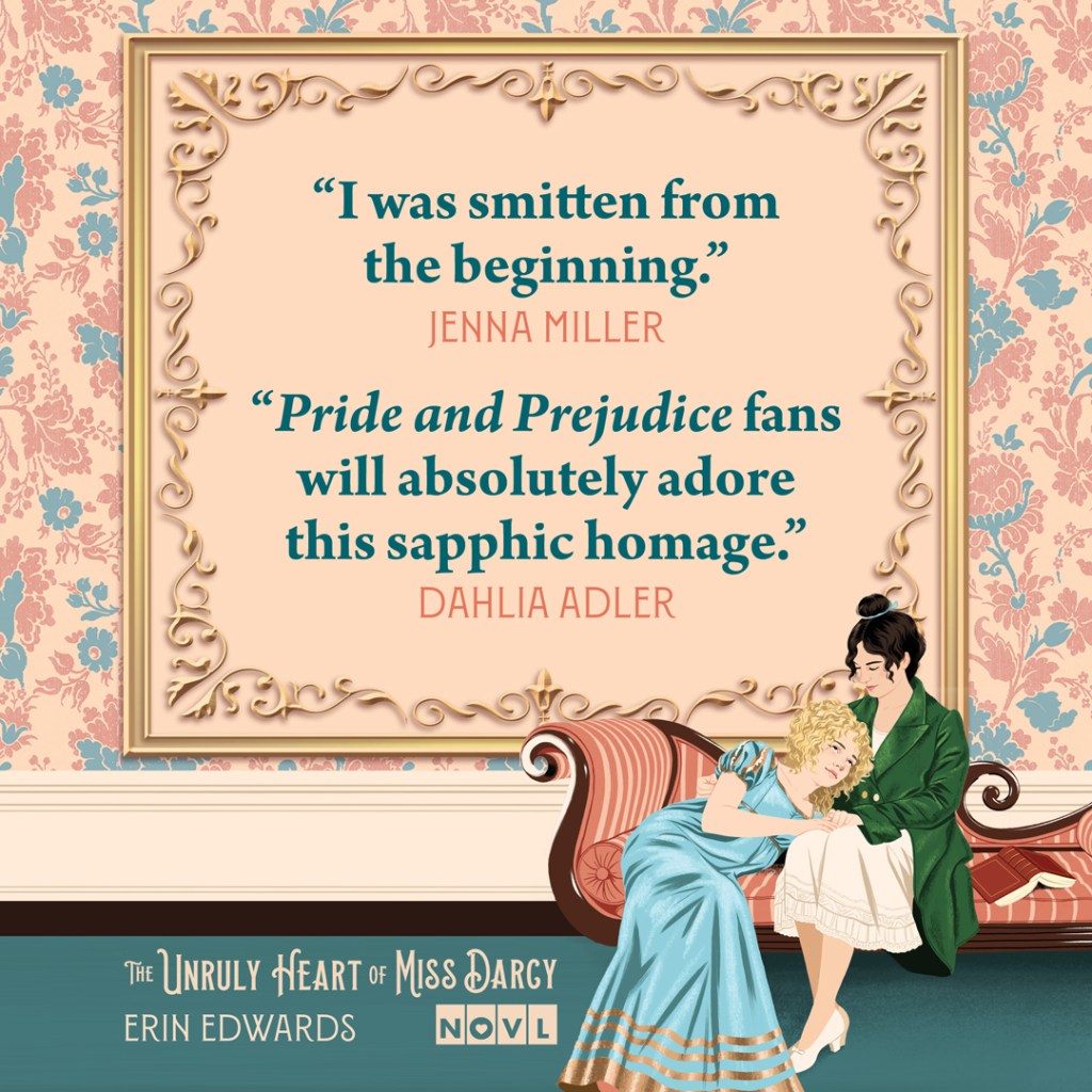 Blurb graphic for The Unruly Heart of Miss Darcy