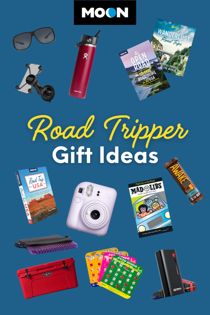 colorful pin graphic with images of gifts scattered around the heading title