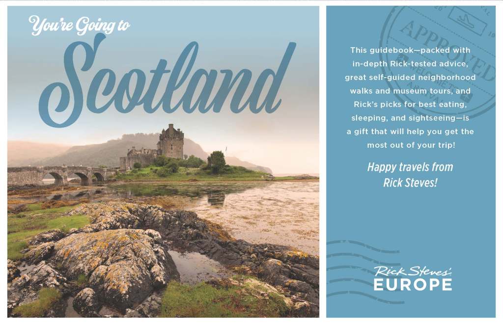 Holiday card featuring Scotland