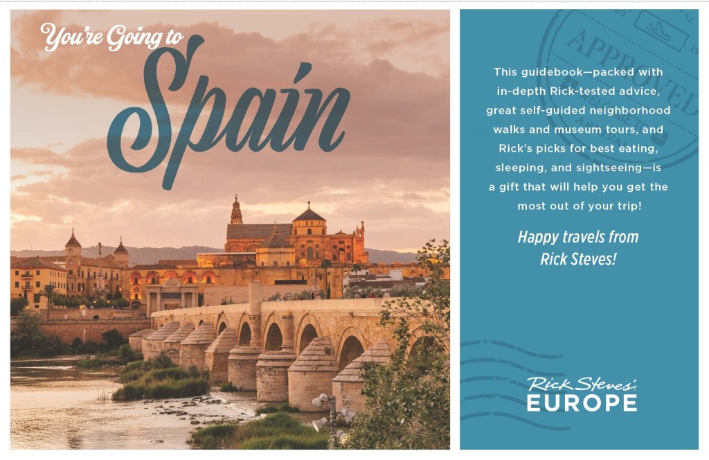 Holiday card featuring Spain