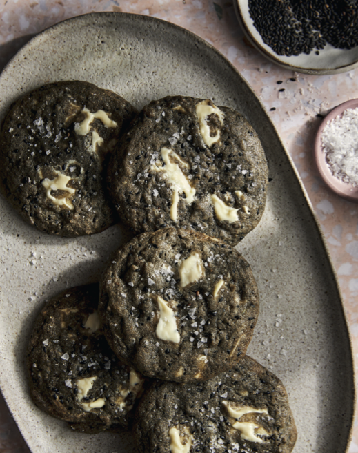 Black-Sesame White Chocolate Cookies | Hachette Book Group