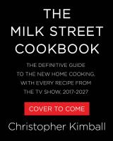 The Milk Street Cookbook