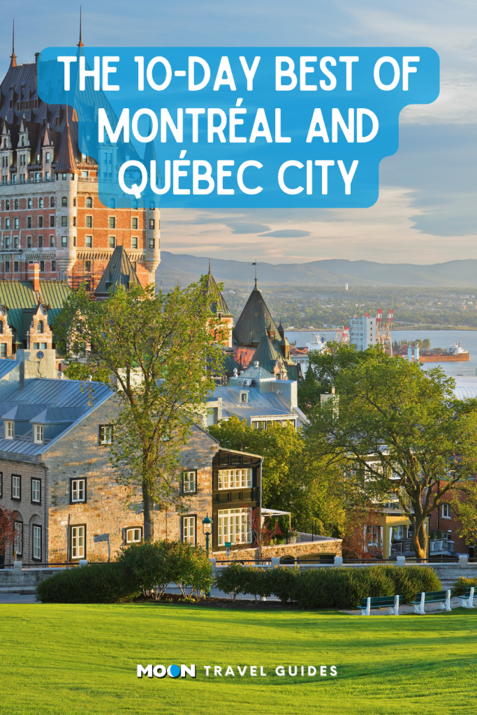 for pinterest: image of quebec city with heading text of article