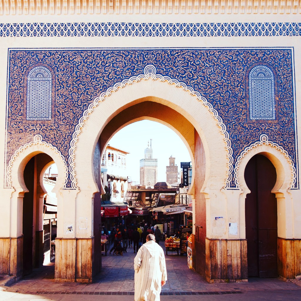 Bab Bou Jeloud (the Blue Gate) in Fez
