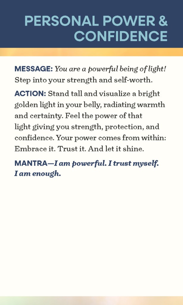 The Personal Power and Confidence Card from The Guide(s) Deck