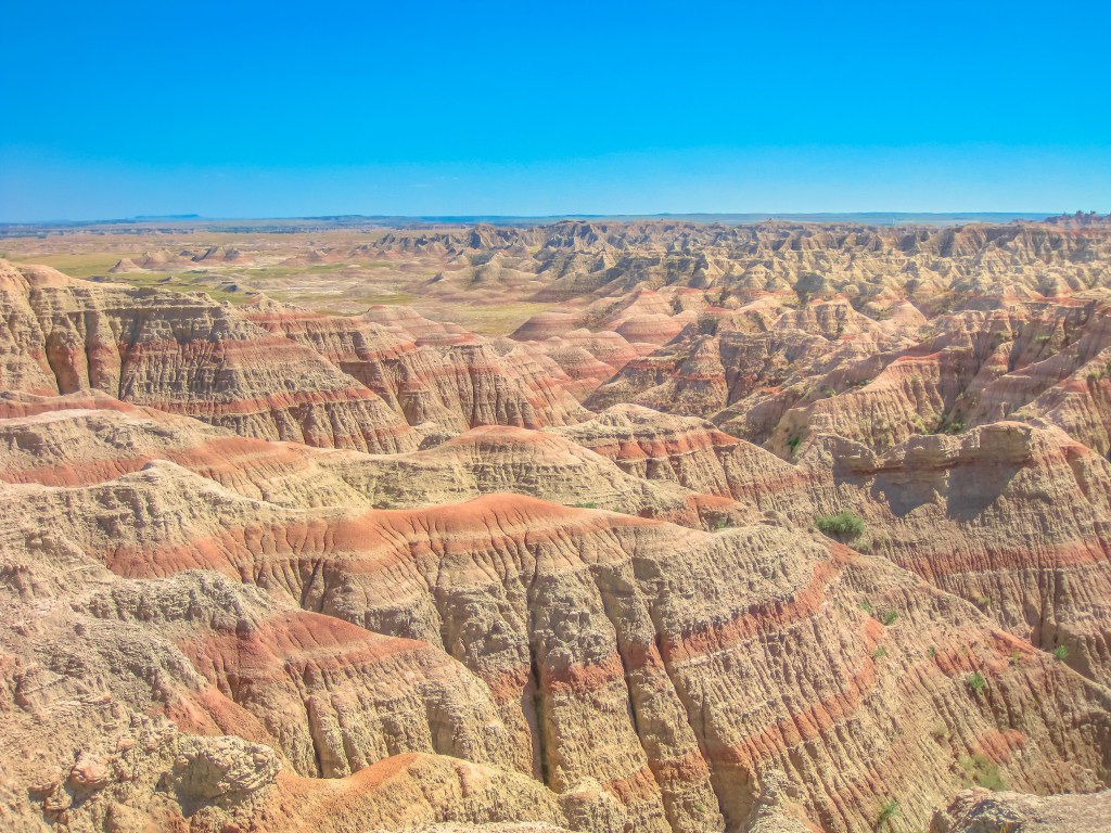The badlands on a sunny day