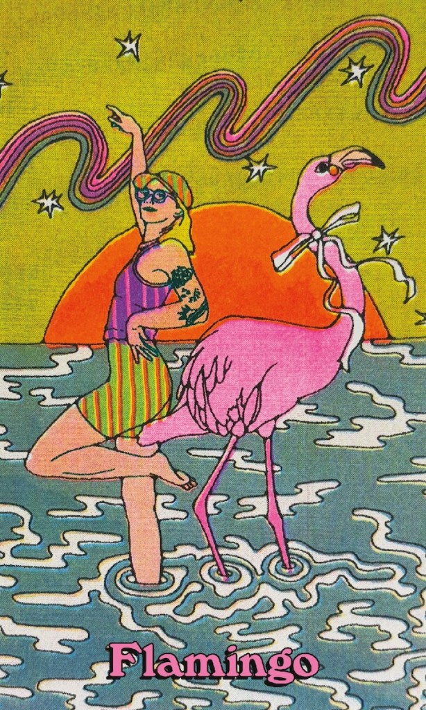 The Flamingo card from Queer Animal Oracle