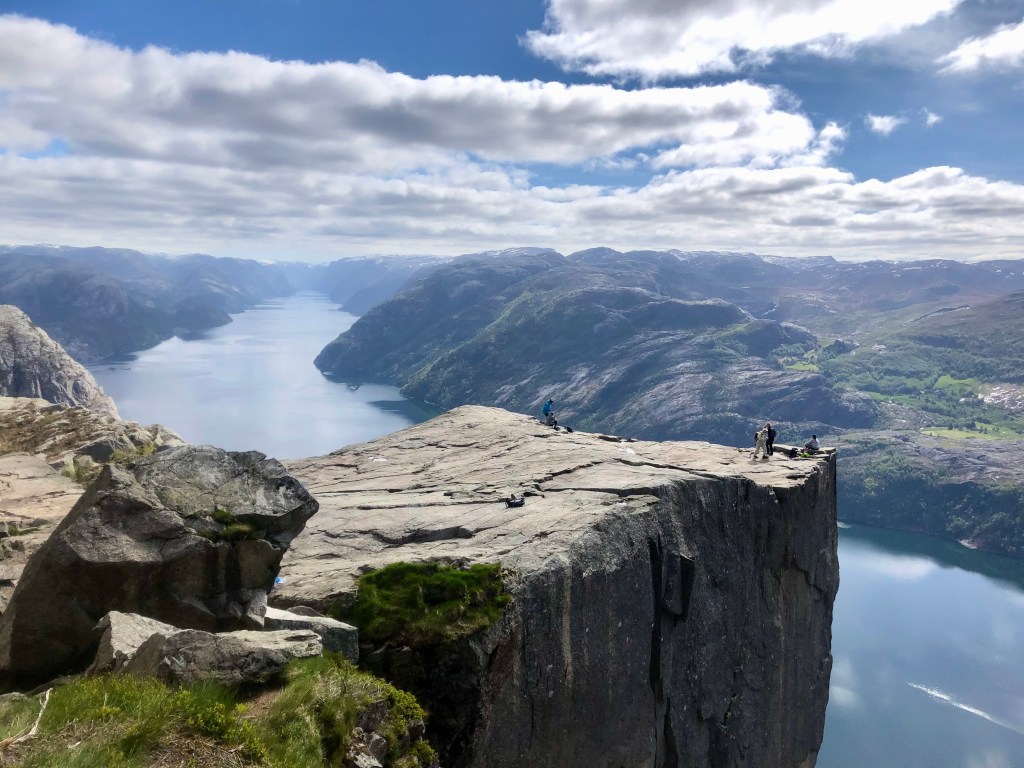 The dramatic cliffs of Pulpit Rock