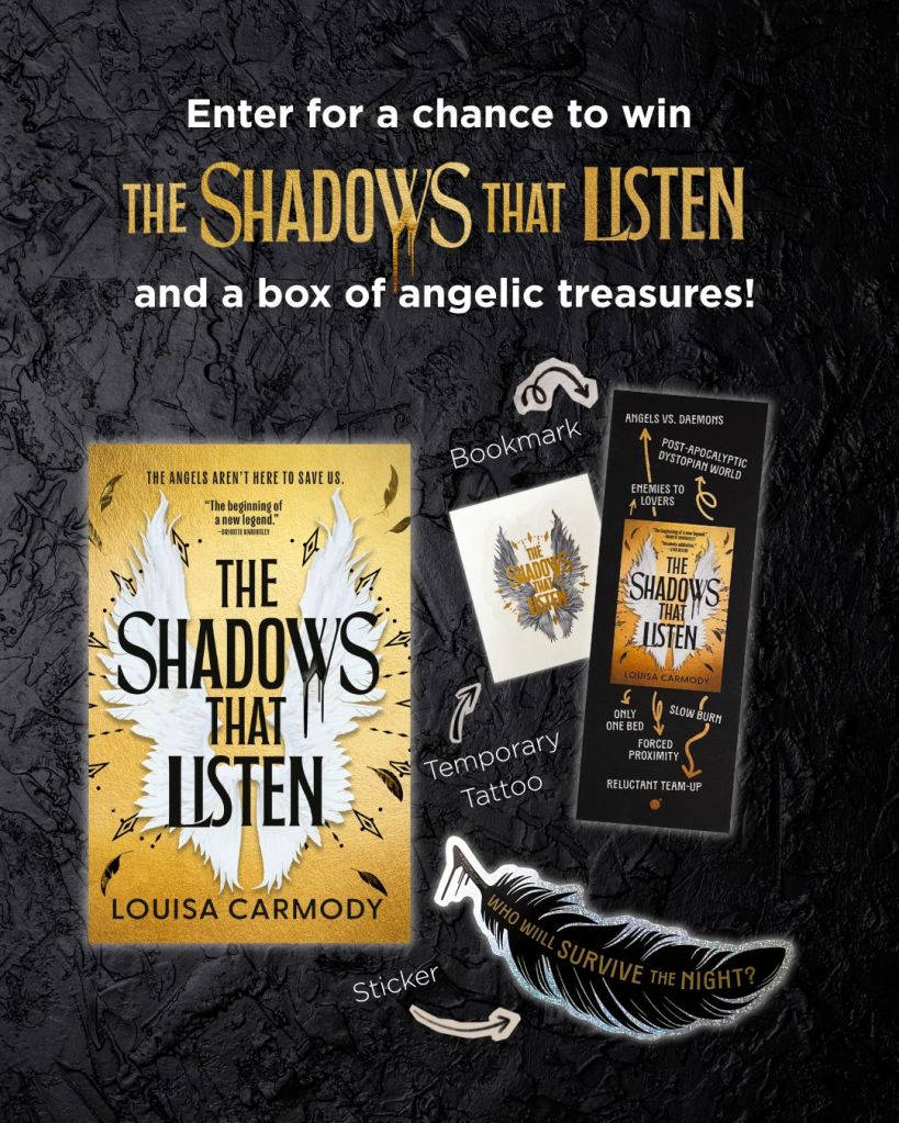 Enter for a chance to win The Shadows That Listen and a box of angelic treasures!