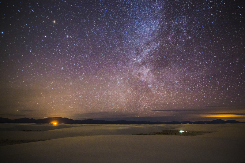 Milky Way above White Sands National Park