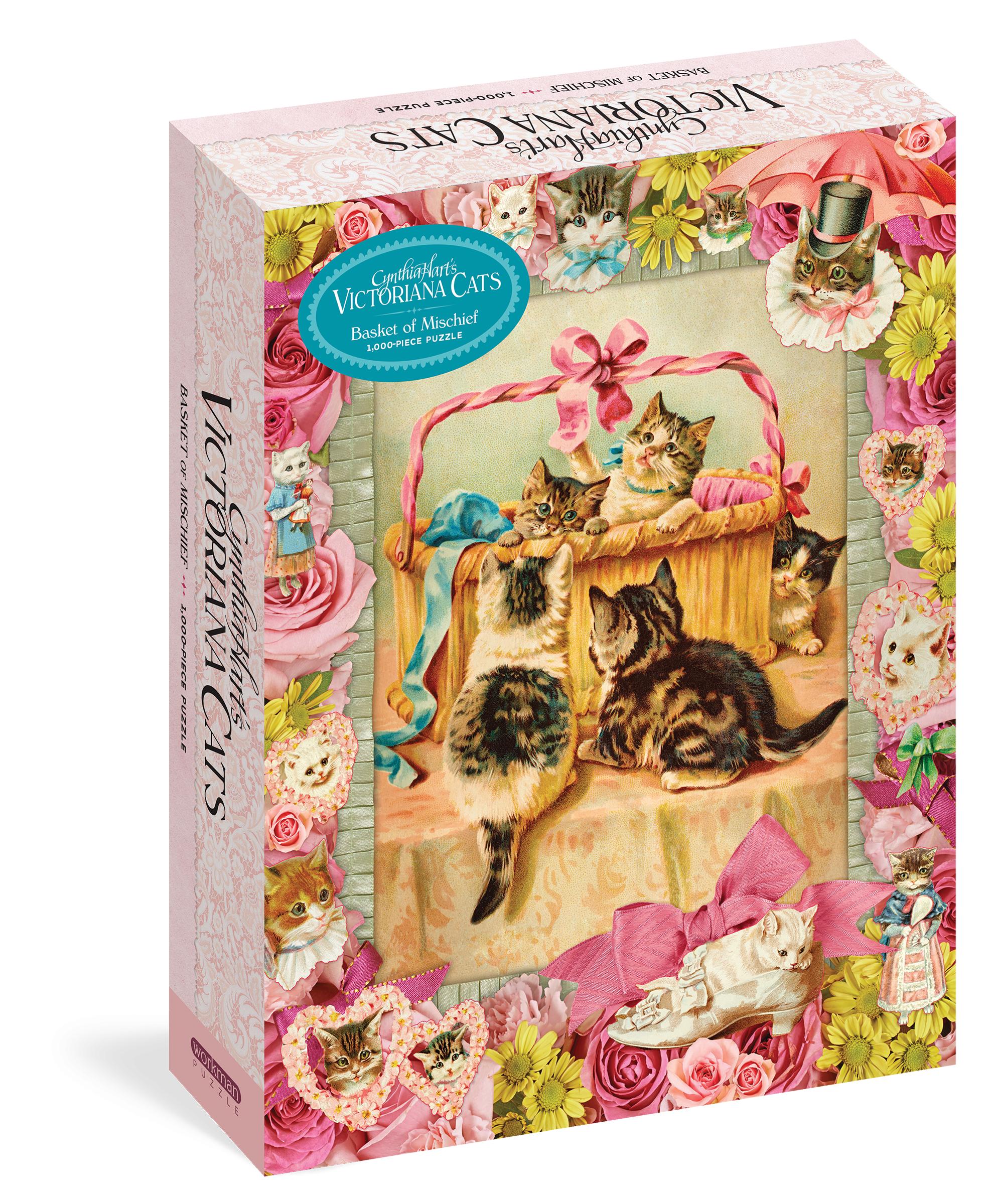 Cynthia Hart's Victoriana Cats: Basket of Mischief 1,000-Piece
